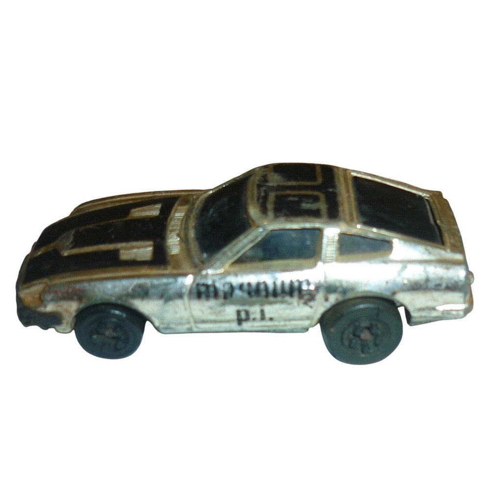 Vintage 1981 Kidco Magnum P.I. Datsun 280ZX Diecast Silver Chrome 1/64 Car